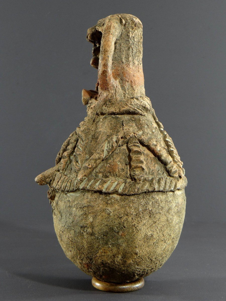 Nigéria, Peuple Cham-mwana, XIXème Siècle, Récipient Anthropomorphe Kwandalha.-photo-4