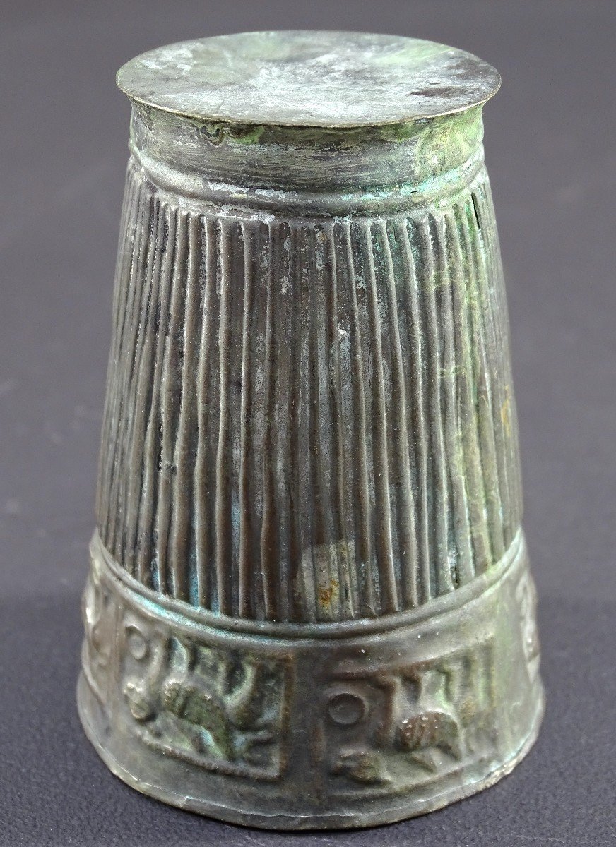 Civilisation De Bactriane, IIIème Siècle Av. Notre ère, Rare Gobelet En Alliage d'Argent. -photo-4