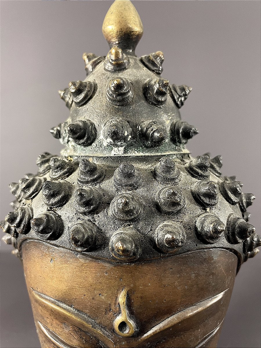 Tibet, 1930s/1950s, Bronze Sculpture Of Buddha.-photo-4