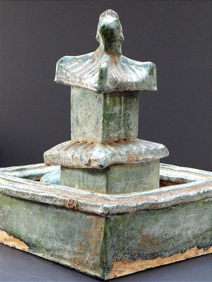 China, Early 20th Century, Glazed Earth Farmhouse In The Spirit Of The Han Dynasty.-photo-5