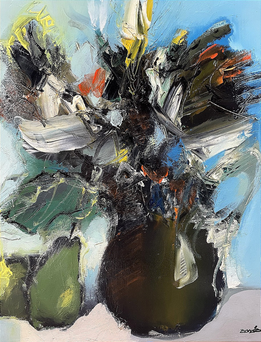 Jordi Bonas (1937-2017), Painting "autumn Bouquet" Dating From The 1970s.