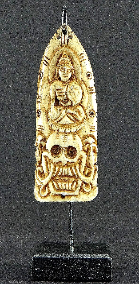 Tibet, 19th Century, Yak Bone Ritual Ornament III.-photo-3