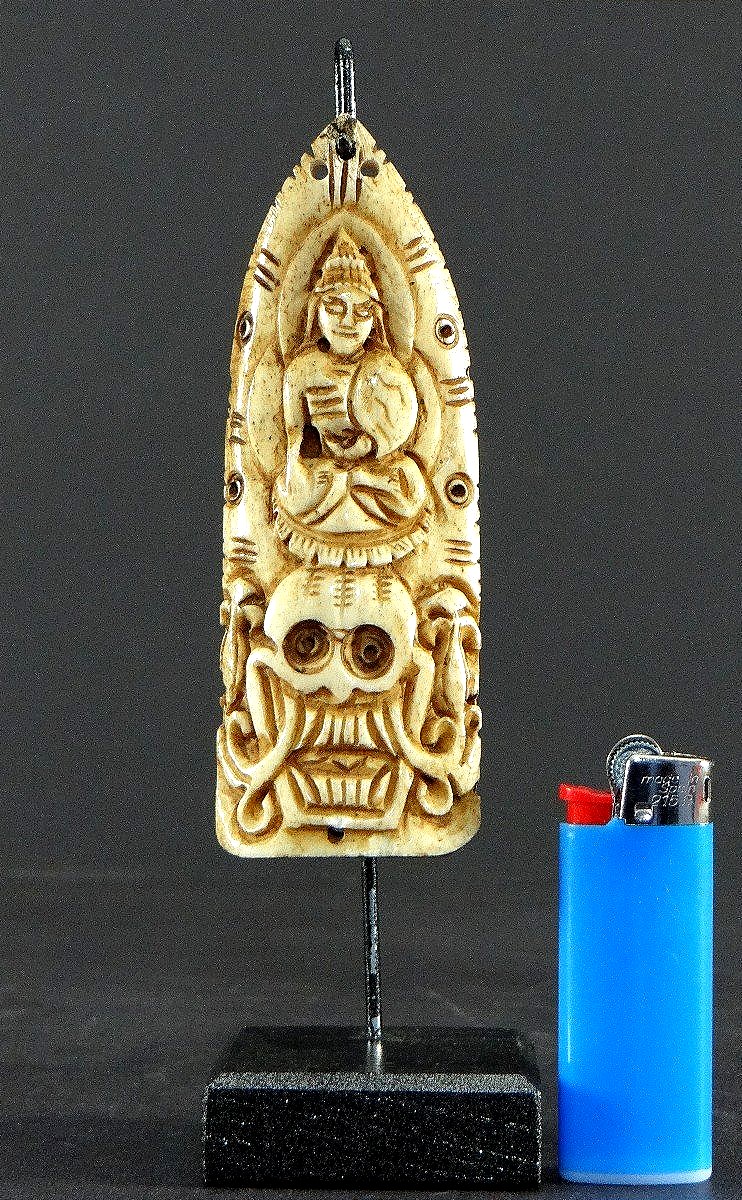 Tibet, 19th Century, Yak Bone Ritual Ornament III.-photo-6
