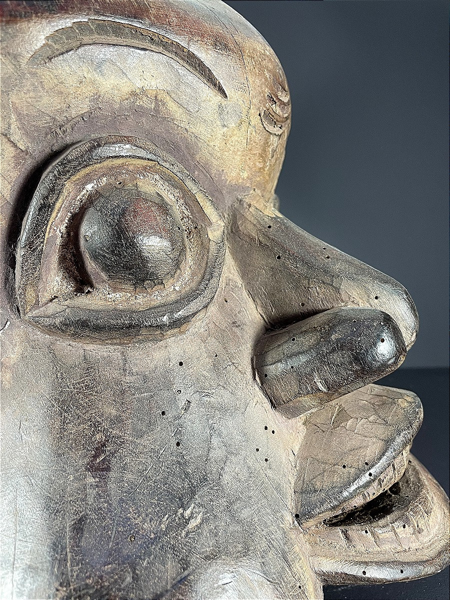 Camerou, Peuple Bamiléké, Région de Baleng, masque Heaume, première moitié du XXème siècle.-photo-4