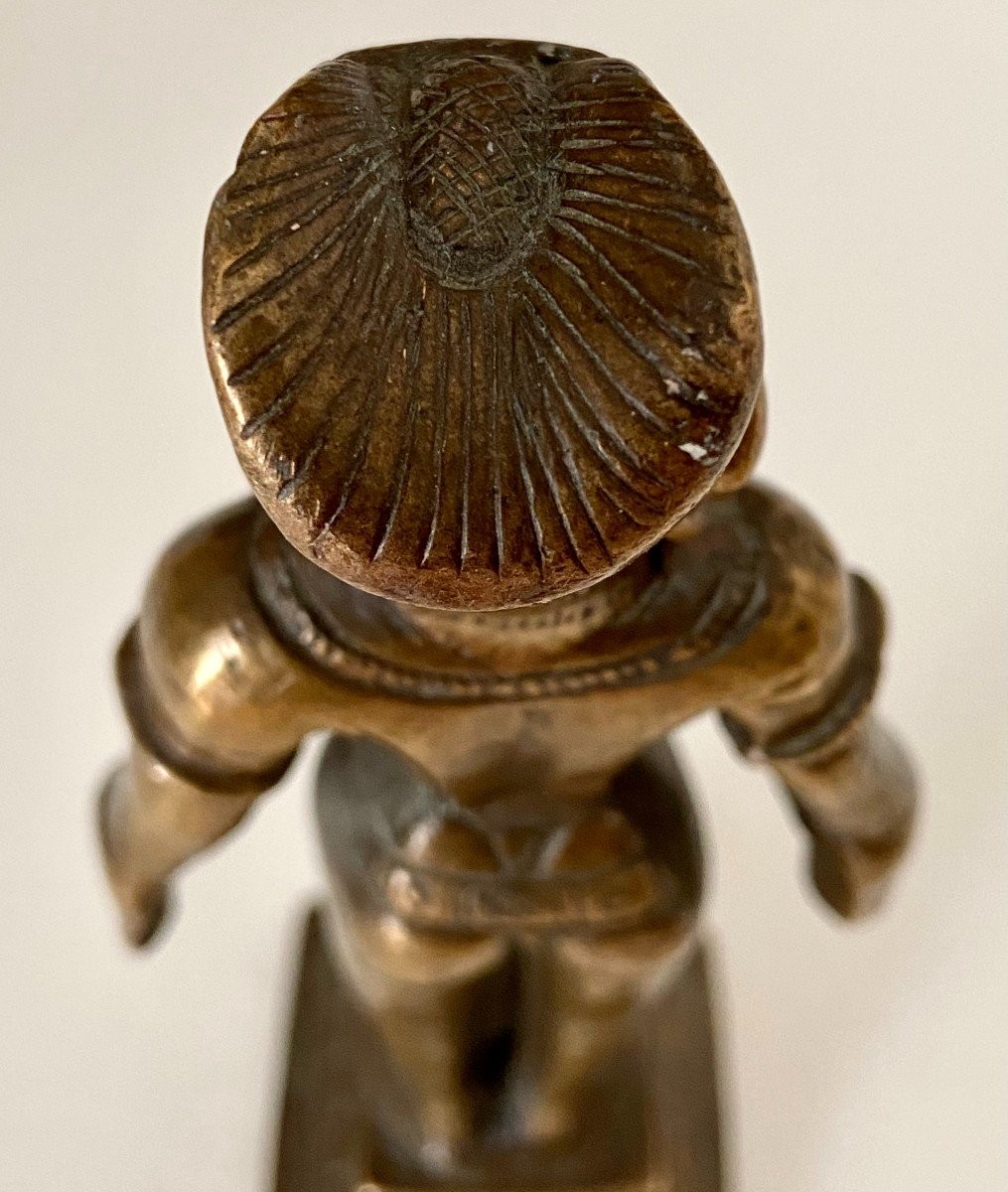 India, 1920s/1930s, Bronze Statuette Marapachi Fertility Doll.-photo-2