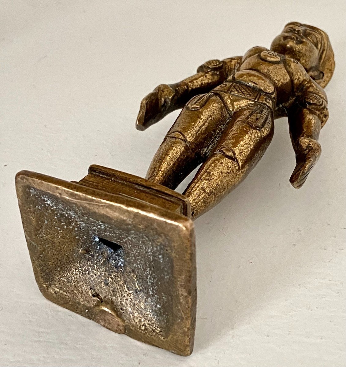 India, 1920s/1930s, Bronze Statuette Marapachi Fertility Doll.-photo-8