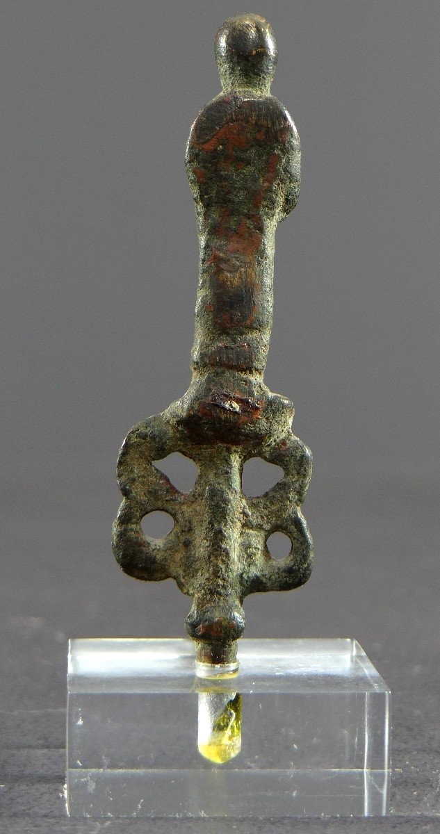China, Tang Dynasty Period (618-907), Rare Miniature Bronze Statue Of A Buddhist Monk. -photo-4
