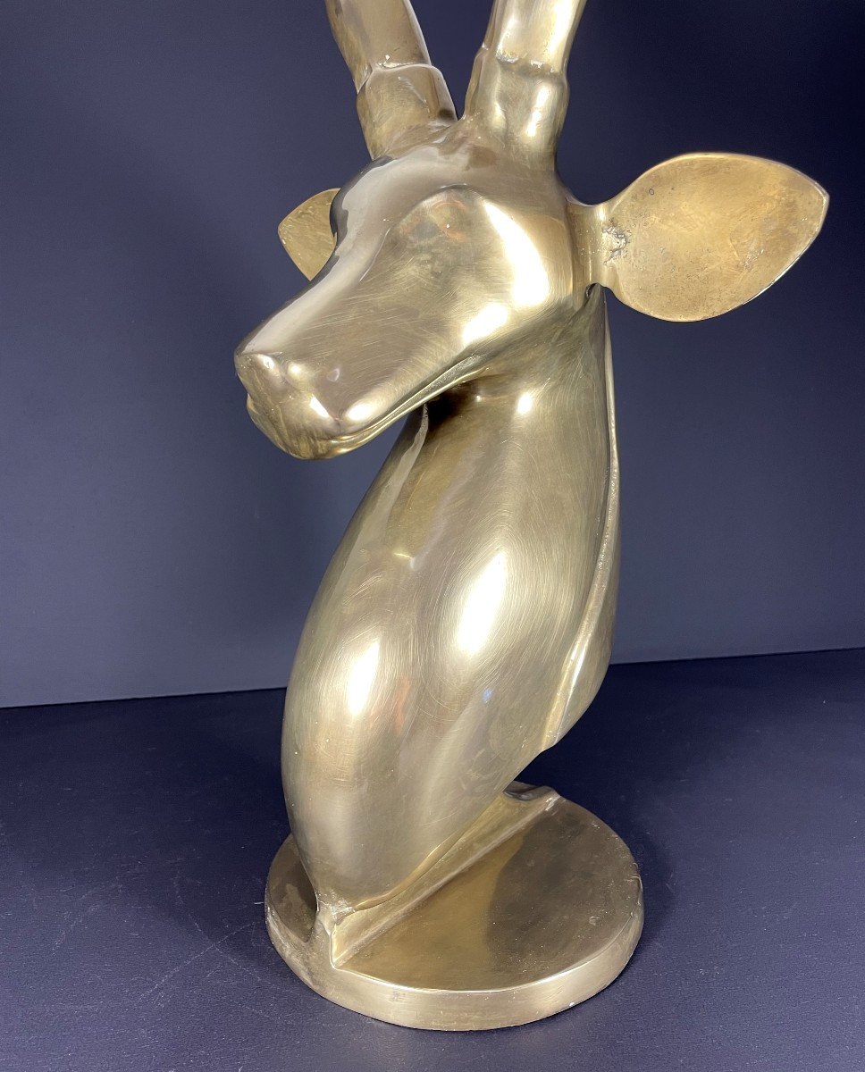 United States, Brass Sculpture Of An Antelope, 1970.