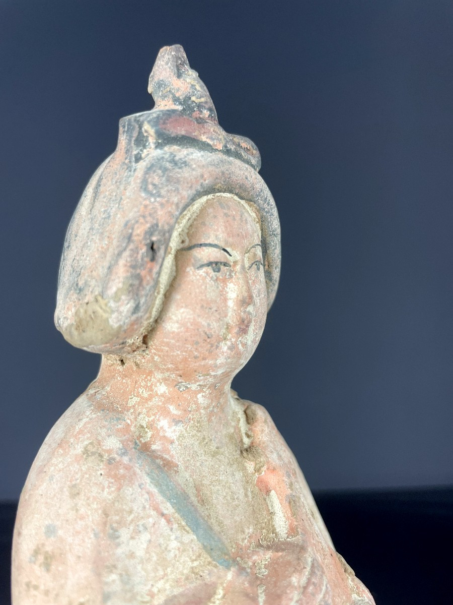 China, Terracotta Statuette Of A Court Lady Called "fat Lady", Tang Style, 1960.-photo-5