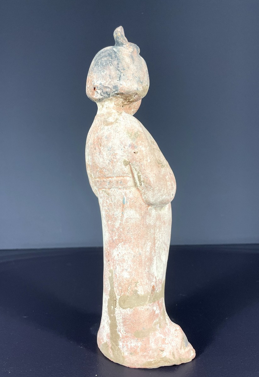 China, Terracotta Statuette Of A Court Lady Called "fat Lady", Tang Style, 1960.-photo-6