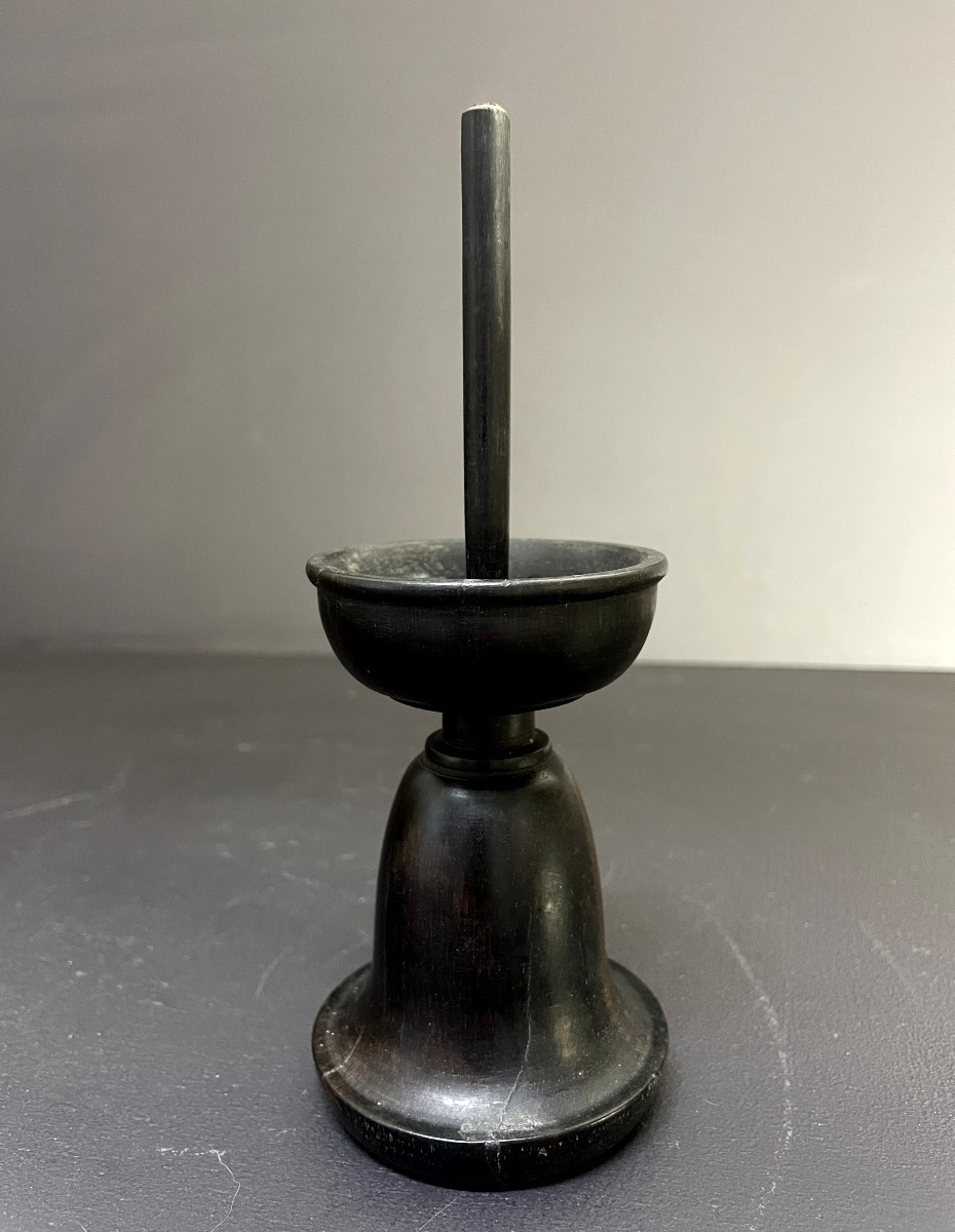 France, Ostrich Egg Mounted On A Wooden Stand, 1970-photo-1