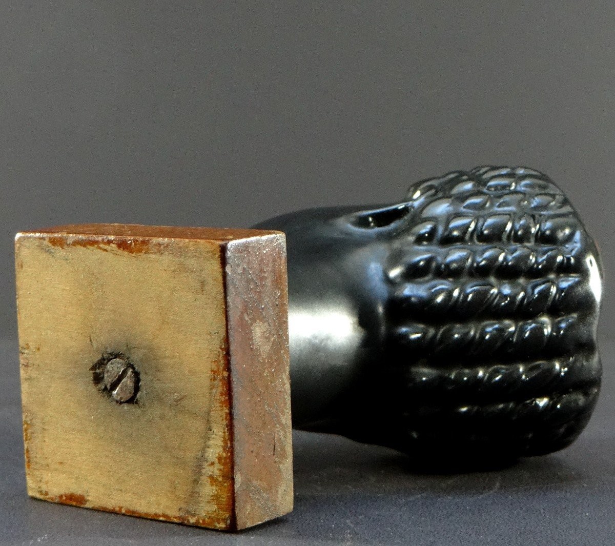 France Années 1950/1960, Vide-poches Africaniste En Céramique Esprit Roger Capron.-photo-3