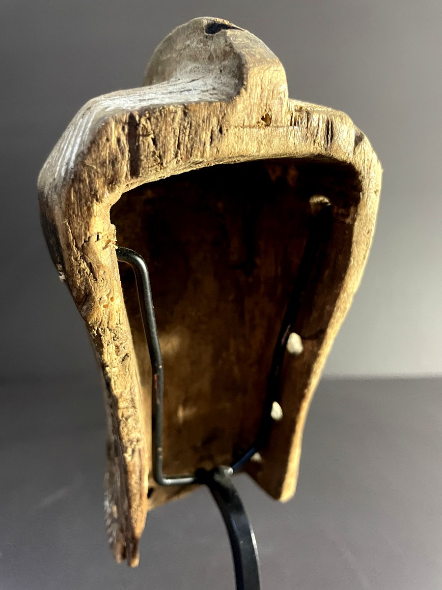 Songye Culture, Democratic Republic, "kifwebe" Society Rank Mask, Circa 1950.-photo-6