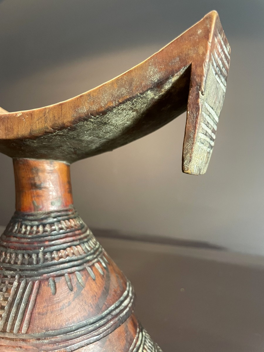 Ethiopia, Gurage Culture, Mid-20th Century, Beautiful Shepherd's Headrest Known As "dream Rest".-photo-2
