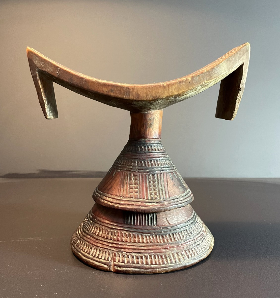 Ethiopia, Gurage Culture, Mid-20th Century, Beautiful Shepherd's Headrest Known As "dream Rest".-photo-2