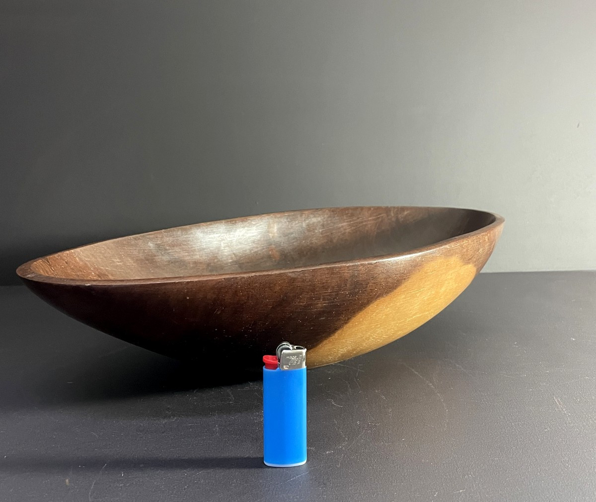 Iles Fidji, Coupe oblongue utilisée pour la consommation du kava, breuvage cérémoniel, 1950.-photo-8