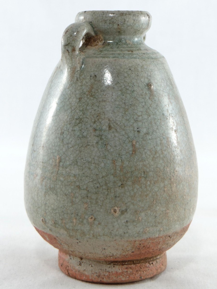 Thailand, Sawankhalok, 14th-16th Century, Small Celadon Ceramic Jar.-photo-2