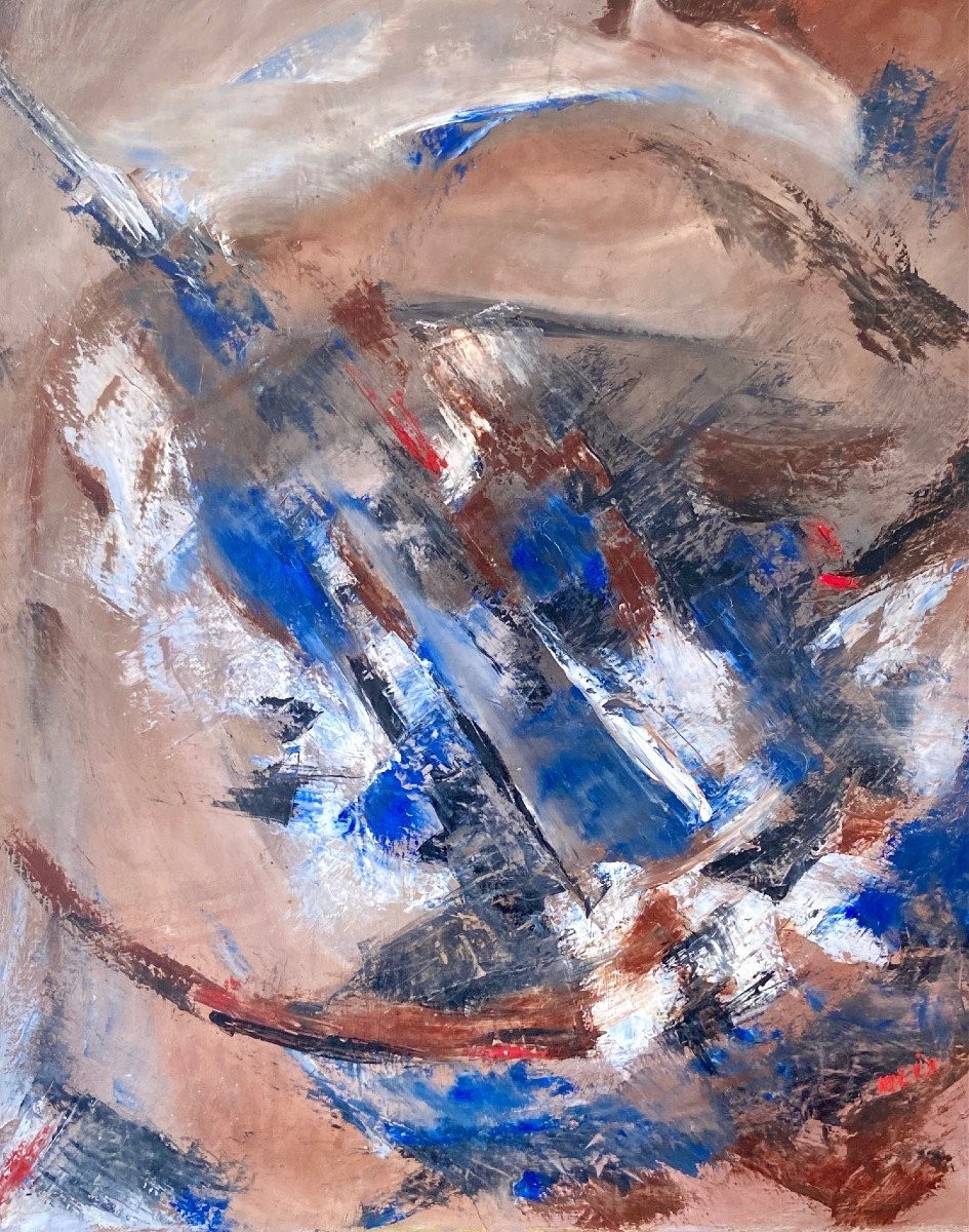 Alix Fevre-gargadennec, Known As Alix, Oil On Canvas Titled On The Back "music" And Dedicated, 1997.-photo-3