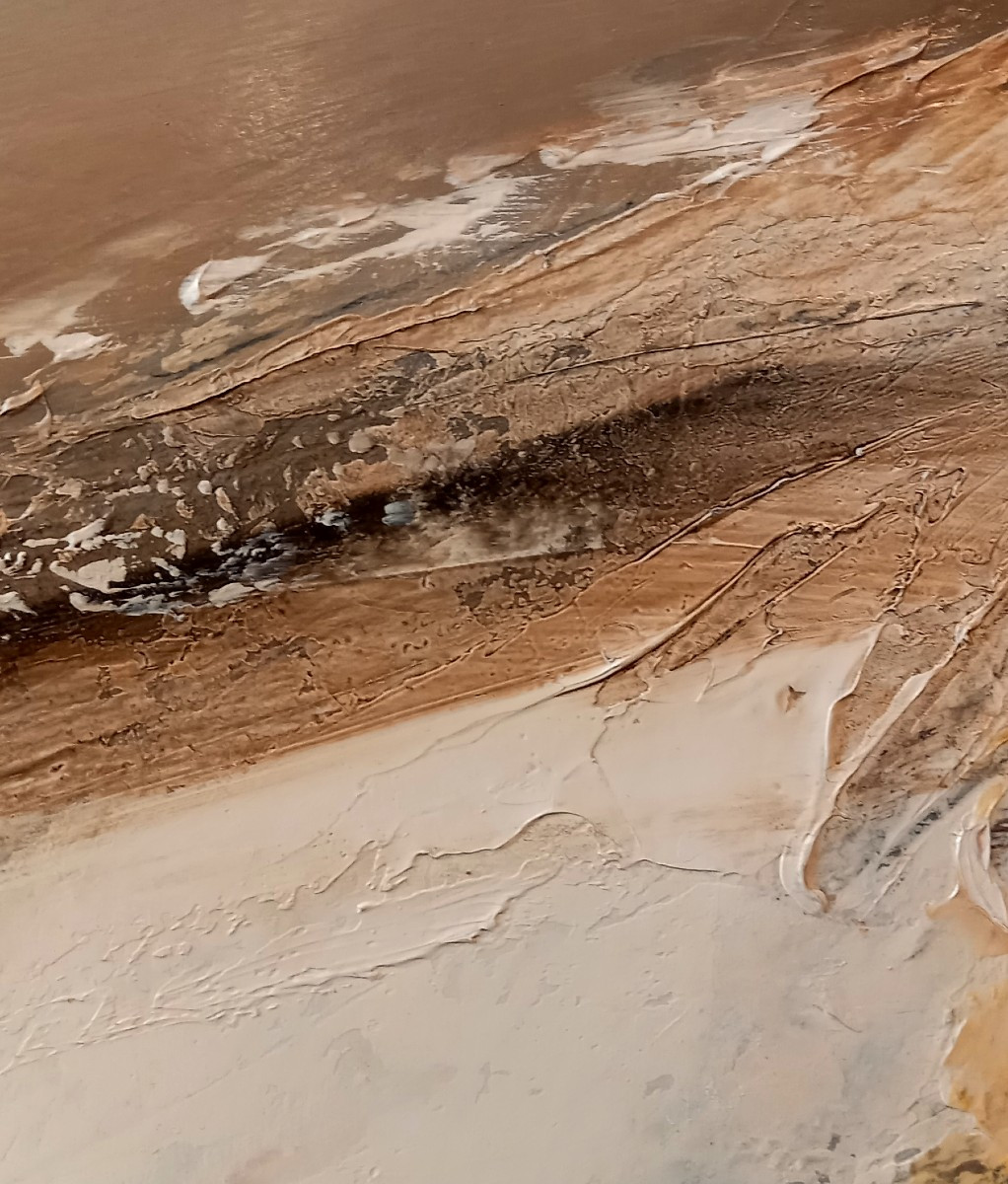 Jean-Jacques BALITRAN (1930-2024), Huile sur toile des années 1980 "Gris d'orage sur la Loire".-photo-4