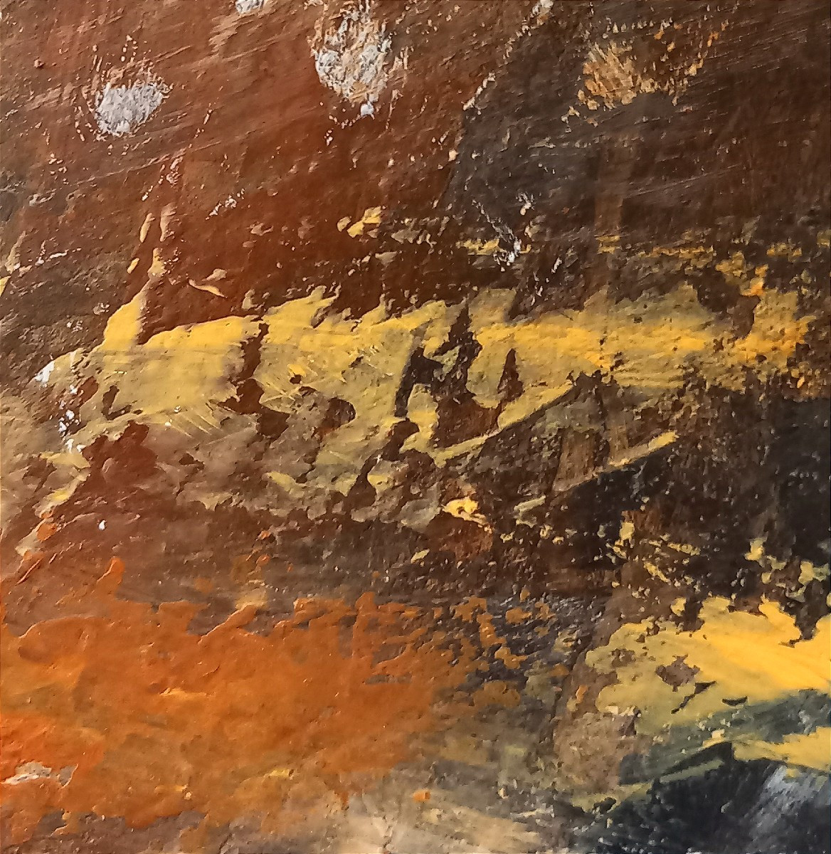 Jean-Jacques BALITRAN (1930-2024), Huile sur toile des années 1980 "Gris d'orage sur la Loire".-photo-1