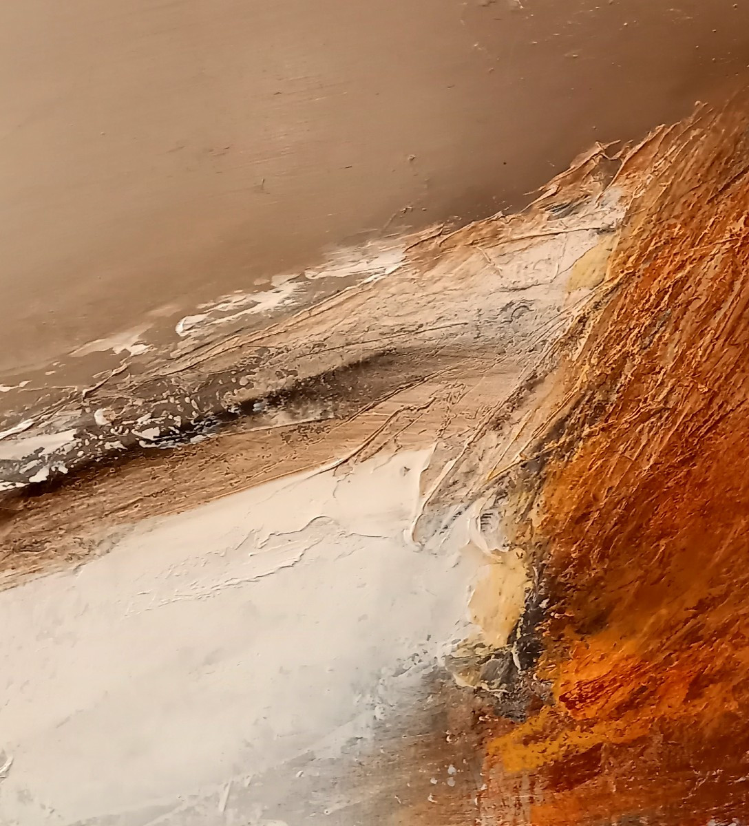 Jean-Jacques BALITRAN (1930-2024), Huile sur toile des années 1980 "Gris d'orage sur la Loire".-photo-6