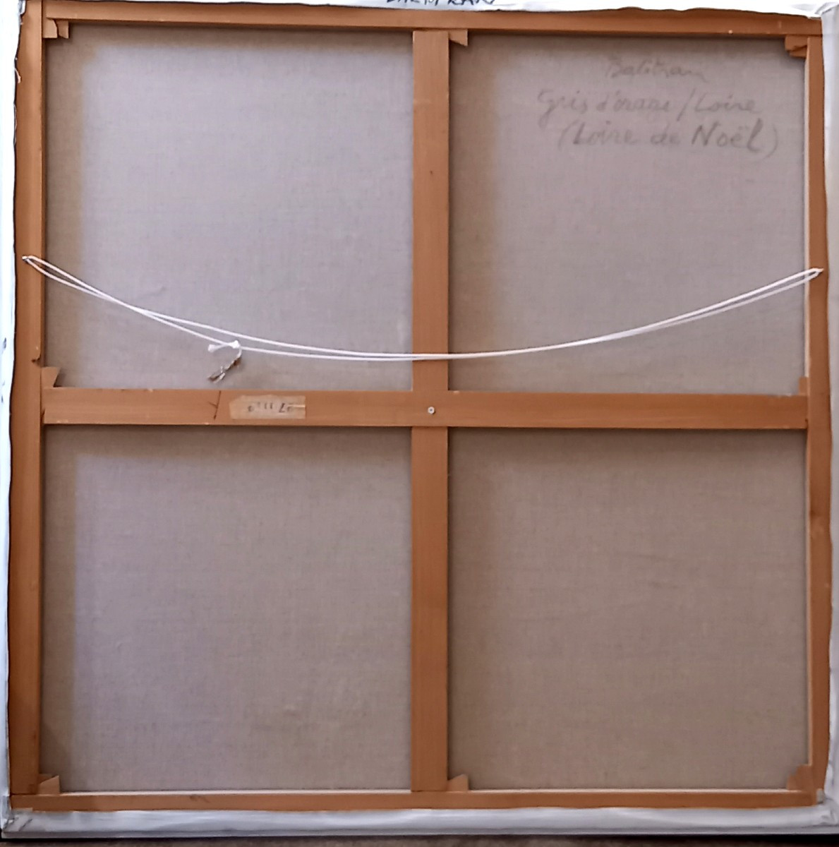 Jean-Jacques BALITRAN (1930-2024), Huile sur toile des années 1980 "Gris d'orage sur la Loire".-photo-8