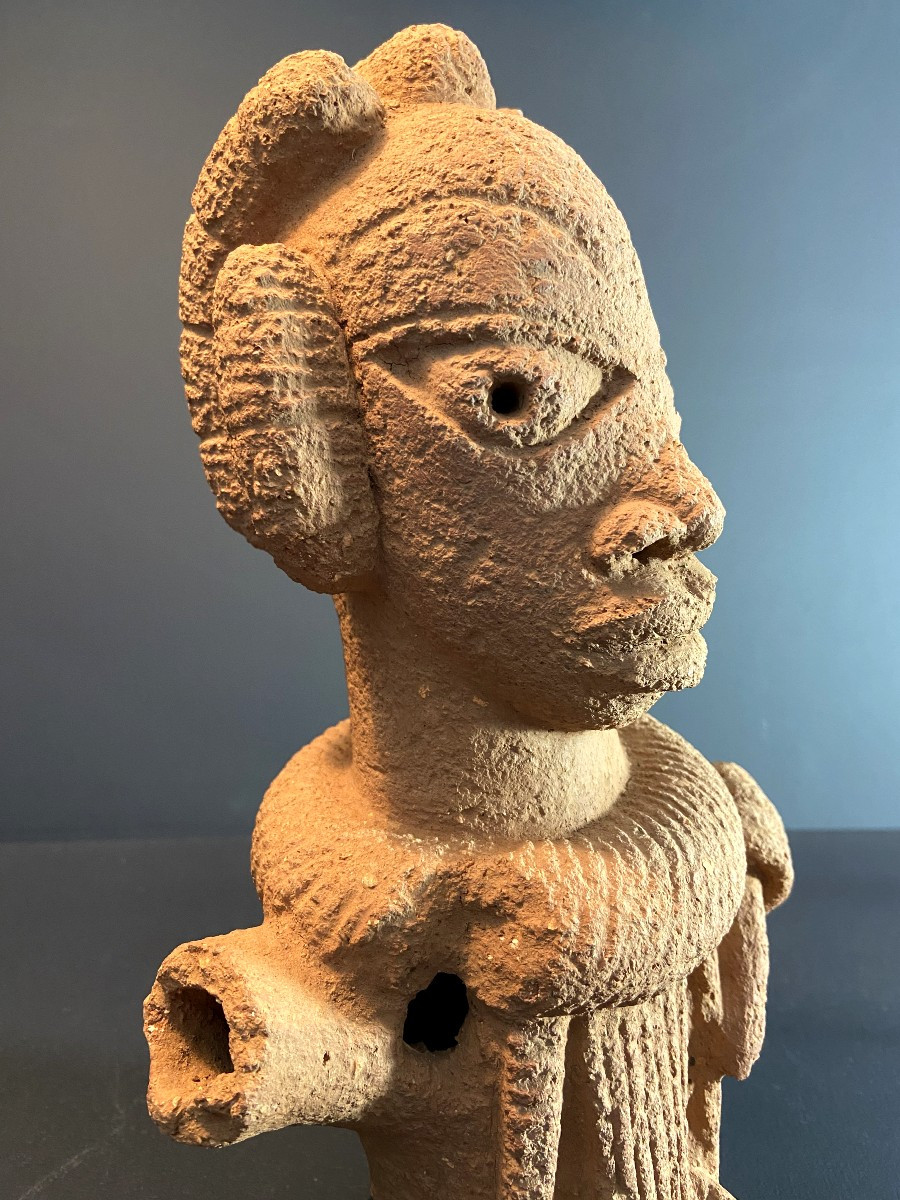 Nigeria, Nok Culture, Bust Of A Dignitary Wearing A Necklace.-photo-4