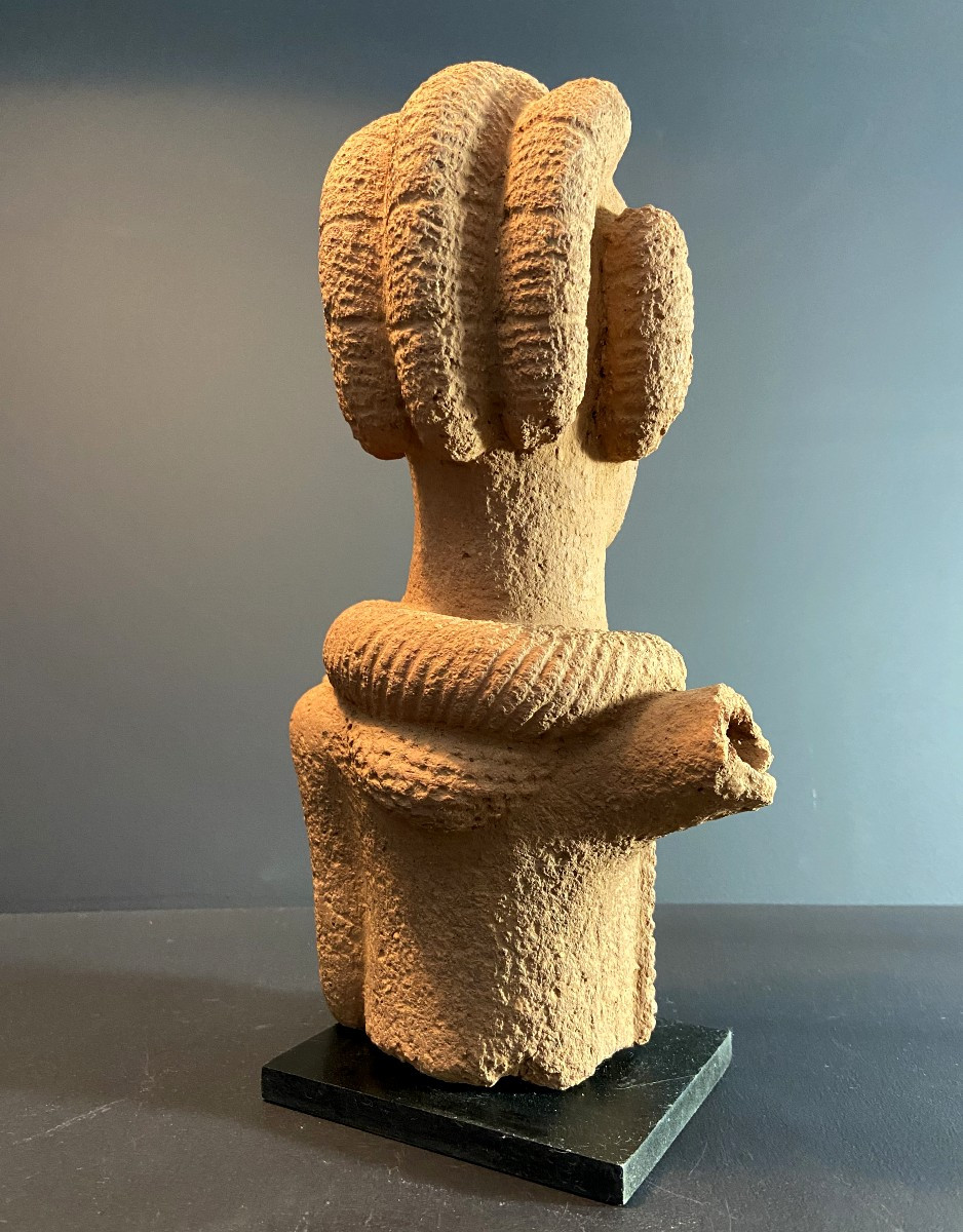 Nigeria, Nok Culture, Bust Of A Dignitary Wearing A Necklace.-photo-2