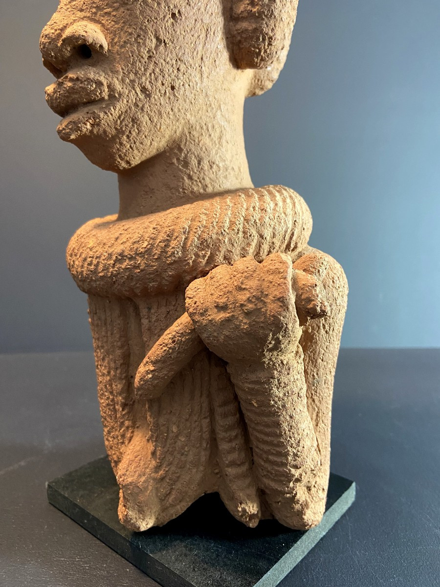 Nigeria, Nok Culture, Bust Of A Dignitary Wearing A Necklace.-photo-3