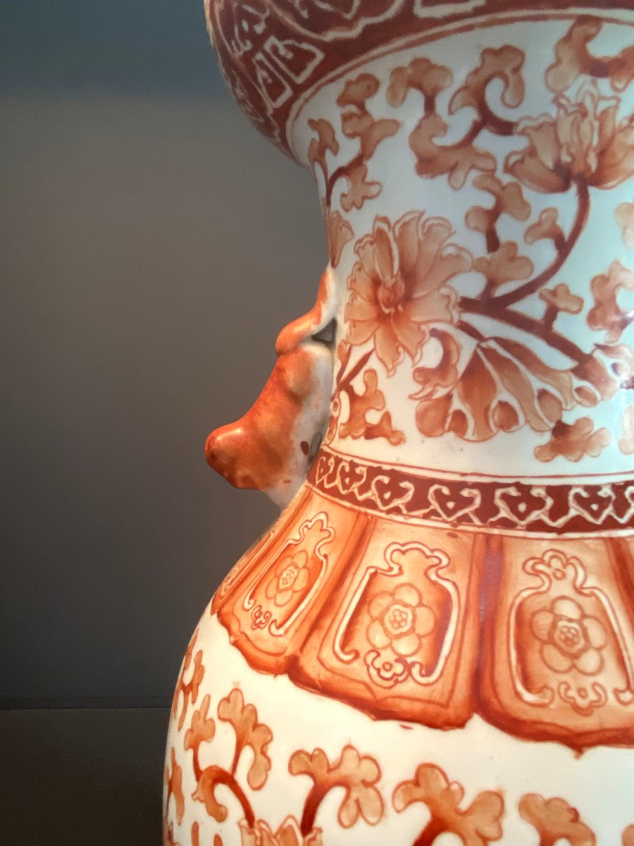 China - Late Qing Or Minguo, Circa 1900-1920, Porcelain Baluster Vase With Enamel Decoration.-photo-2