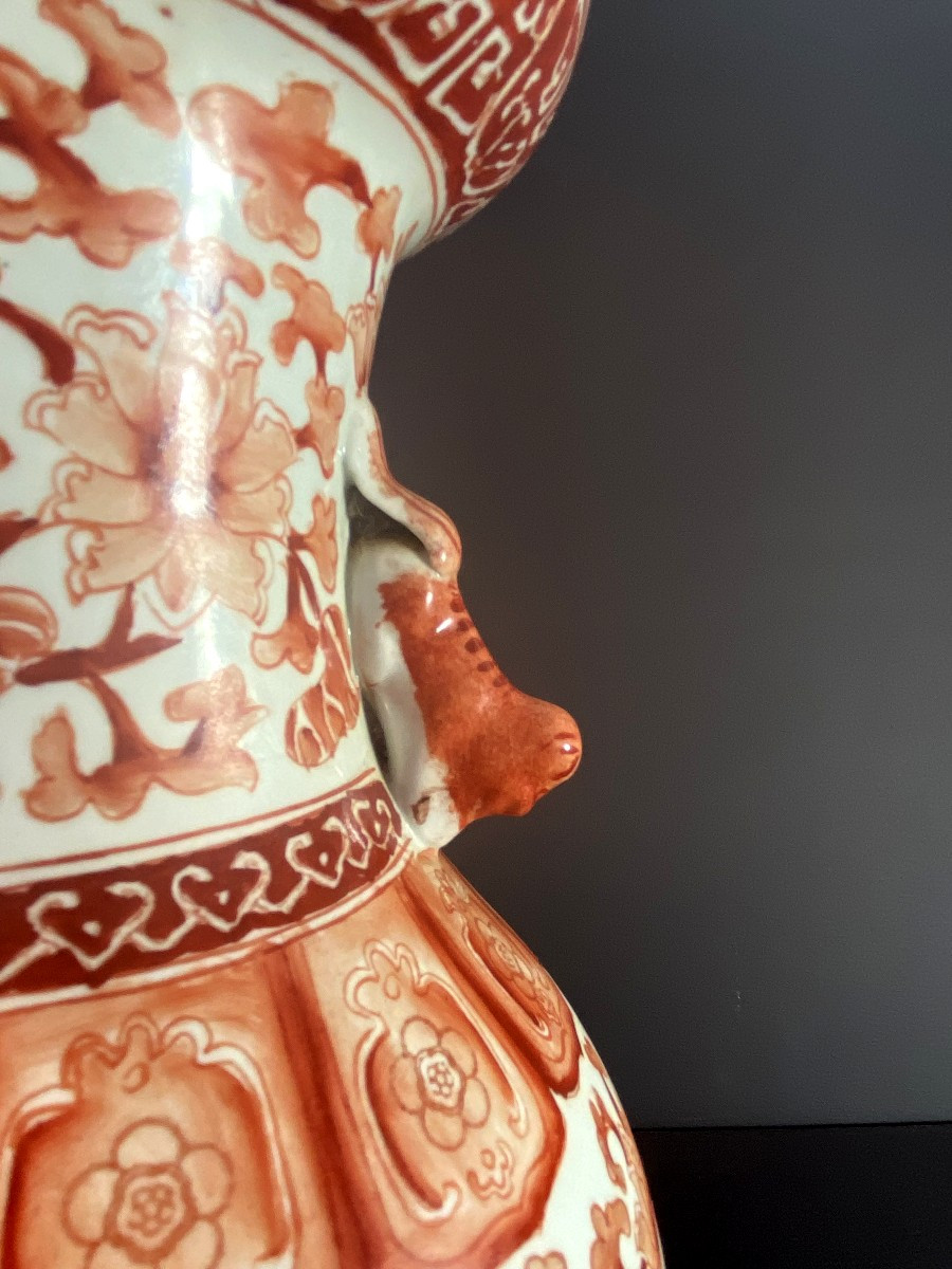 China - Late Qing Or Minguo, Circa 1900-1920, Porcelain Baluster Vase With Enamel Decoration.-photo-5