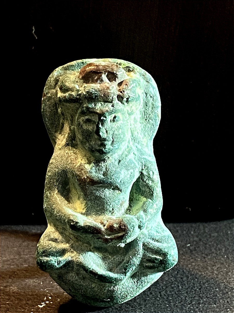 Gandhara Civilization, Bronze Buddhist Ring Decorated With A Representation Of Buddha.