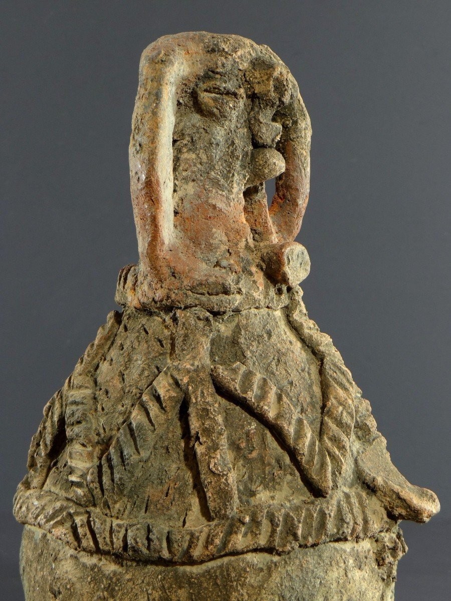 Nigéria, Peuple Cham-mwana, XIXème Siècle, Récipient Anthropomorphe Kwandalha.-photo-2