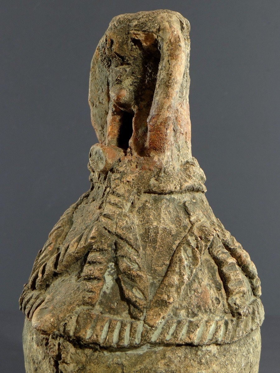 Nigéria, Peuple Cham-mwana, XIXème Siècle, Récipient Anthropomorphe Kwandalha.-photo-4