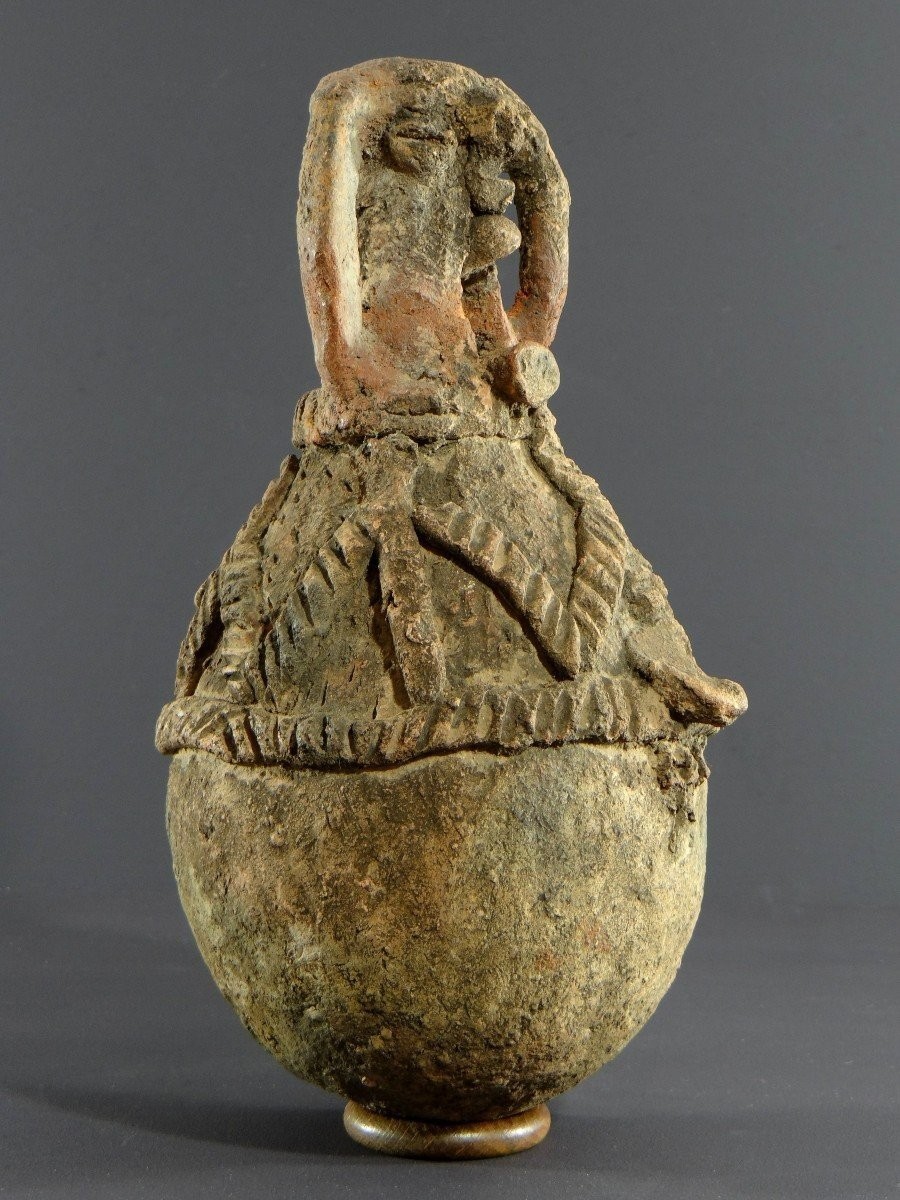 Nigéria, Peuple Cham-mwana, XIXème Siècle, Récipient Anthropomorphe Kwandalha.-photo-2
