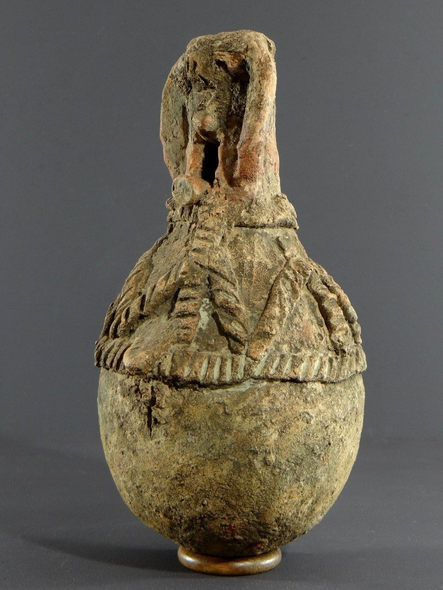 Nigéria, Peuple Cham-mwana, XIXème Siècle, Récipient Anthropomorphe Kwandalha.-photo-8