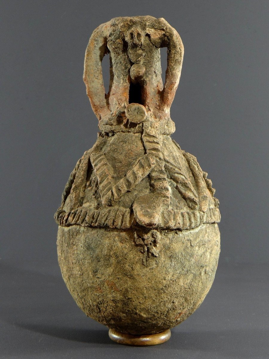 Nigéria, Peuple Cham-mwana, XIXème Siècle, Récipient Anthropomorphe Kwandalha.