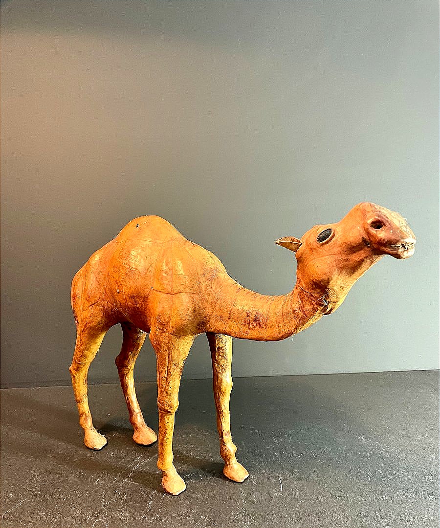 Morocco, Leather Sculpture Of A Dromedary, 1970/1980.