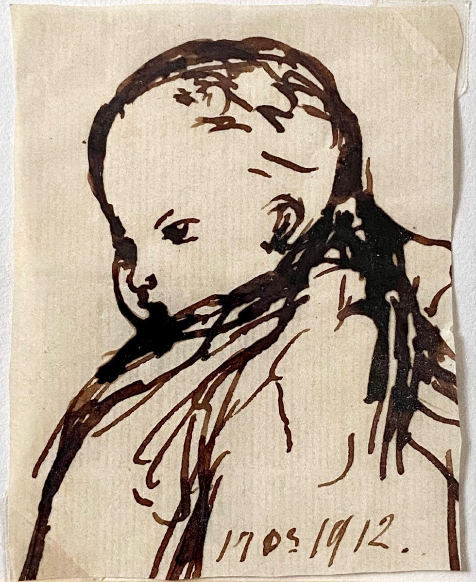 Pierre Coffinhal-laprade, Known As Laprade (1875–1931), A Series Of Eight Ink Drawings On Paper.-photo-4