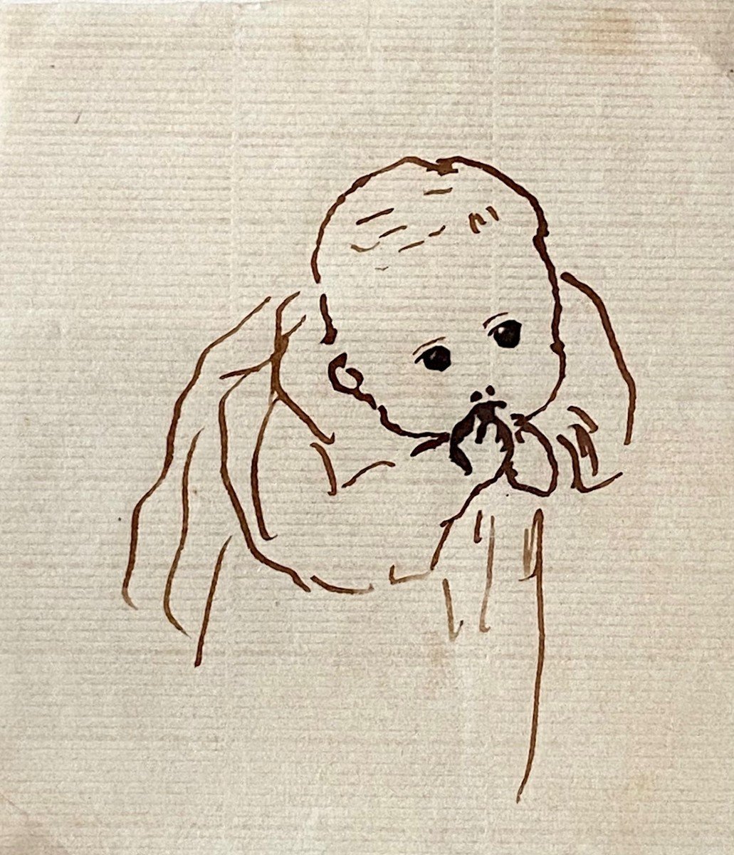 Pierre Coffinhal-laprade, Known As Laprade (1875–1931), A Series Of Eight Ink Drawings On Paper.-photo-4