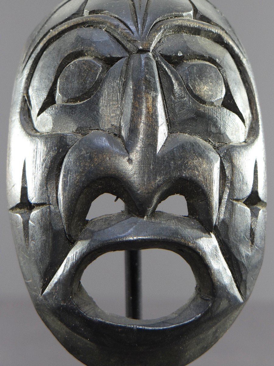 Canadian Indigenous Art, Anthropomorphic Wood Sculpture By John Joseph (born In 1957)-photo-3