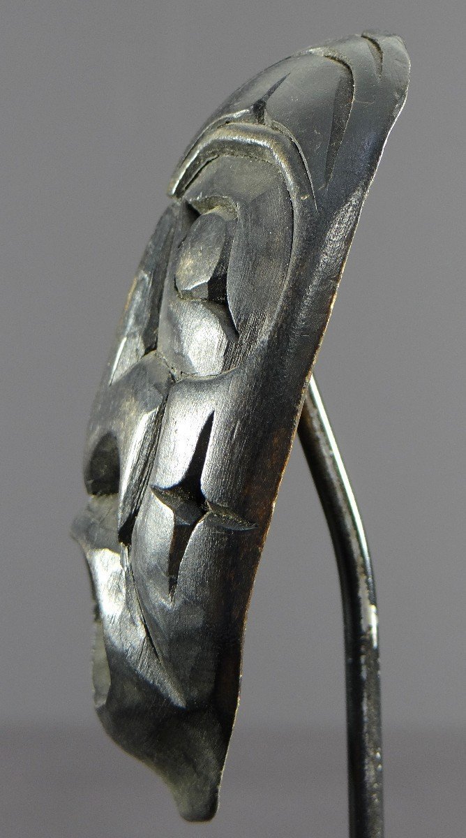 Canadian Indigenous Art, Anthropomorphic Wood Sculpture By John Joseph (born In 1957)-photo-1