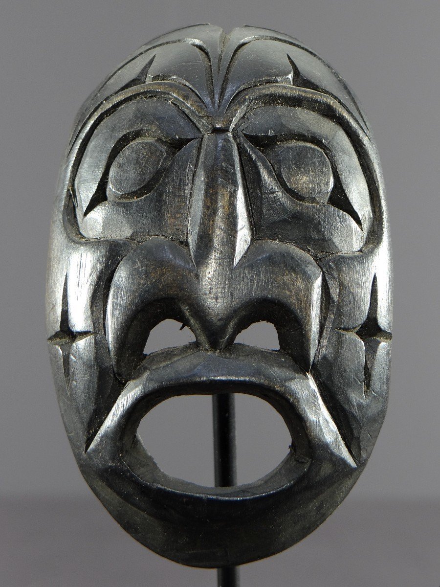 Canadian Indigenous Art, Anthropomorphic Wood Sculpture By John Joseph (born In 1957)