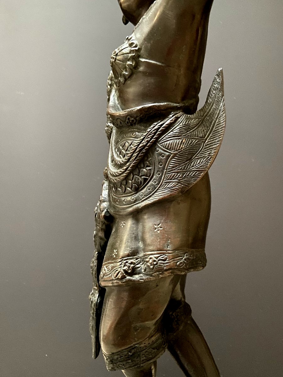 Thailand, Mid-20th Century, Bronze Bust Of A Dancer.-photo-2
