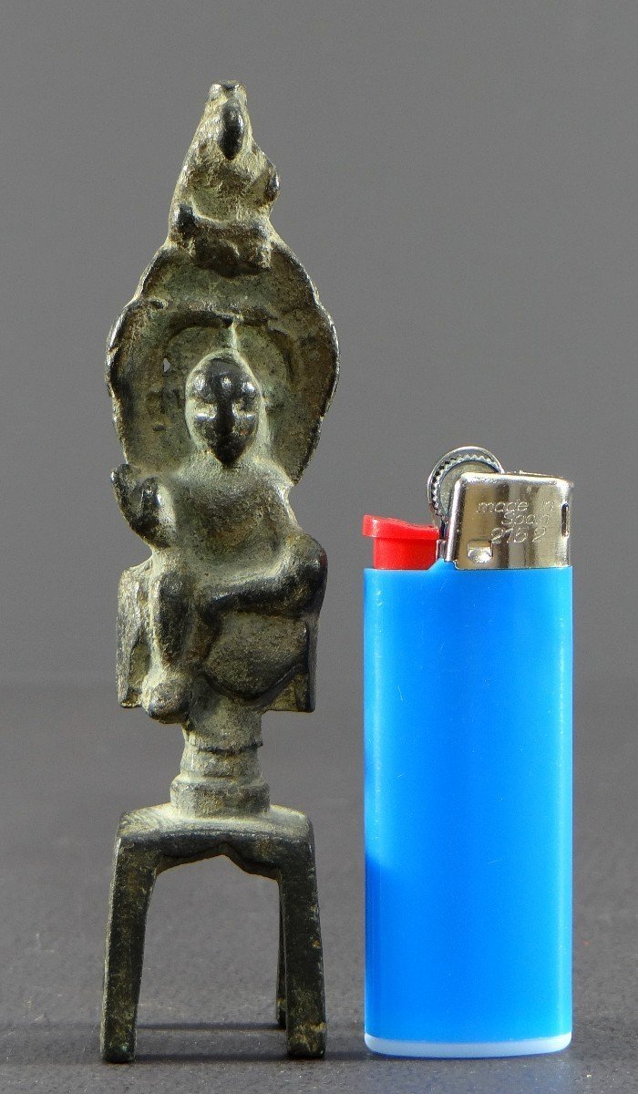 China, Northern Wei Dynasty (386–534), Rare Small Bronze Altar Of Kwan Yin For Royal Worship. -photo-8
