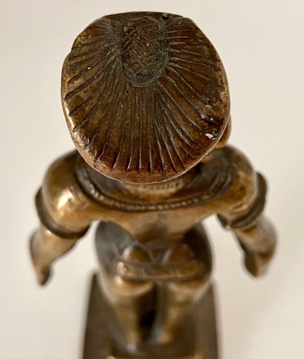 India, 1920s–1930s, Marapachi Fertility Doll Bronze Statuette.-photo-4