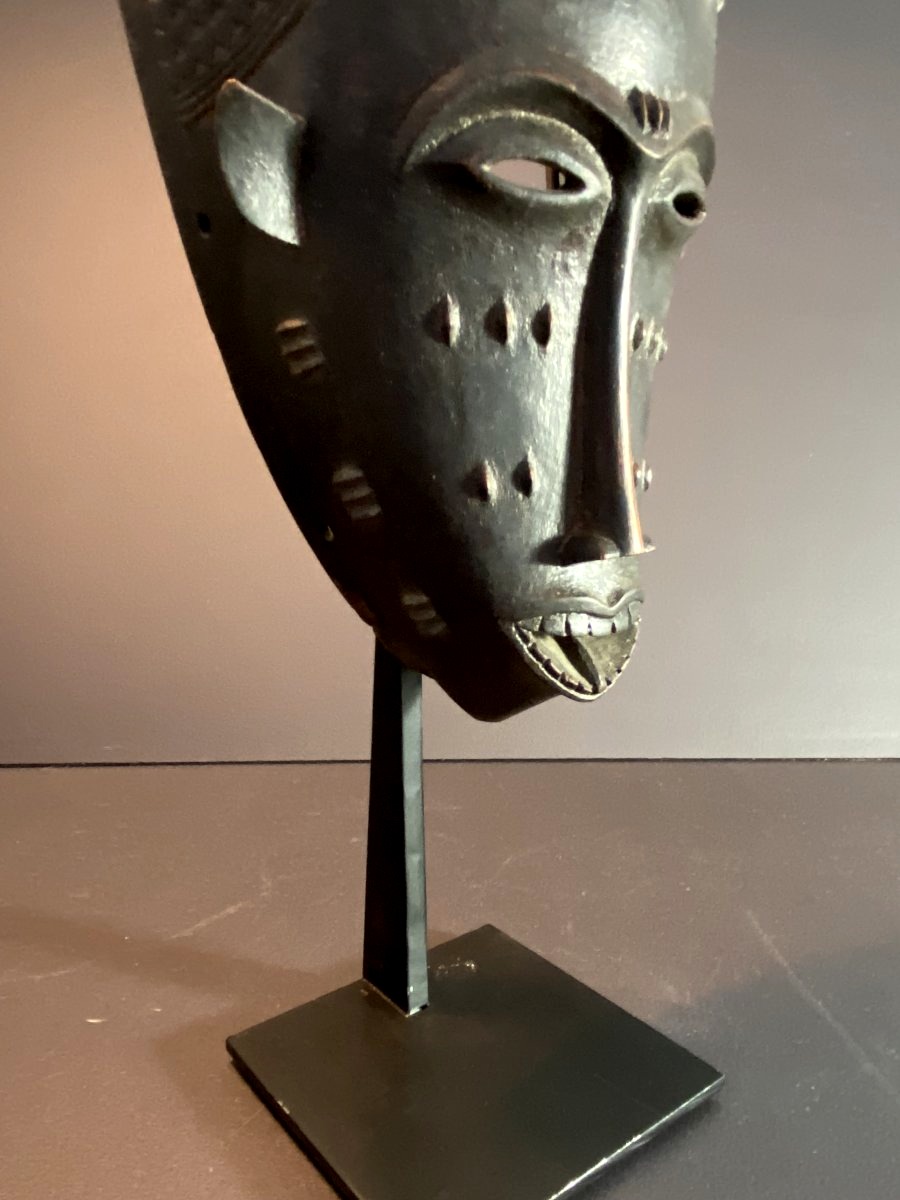 Ivory Coast, Yaoure Culture, Dance Mask Depicting A Human Face, 1960s/1970s.-photo-2