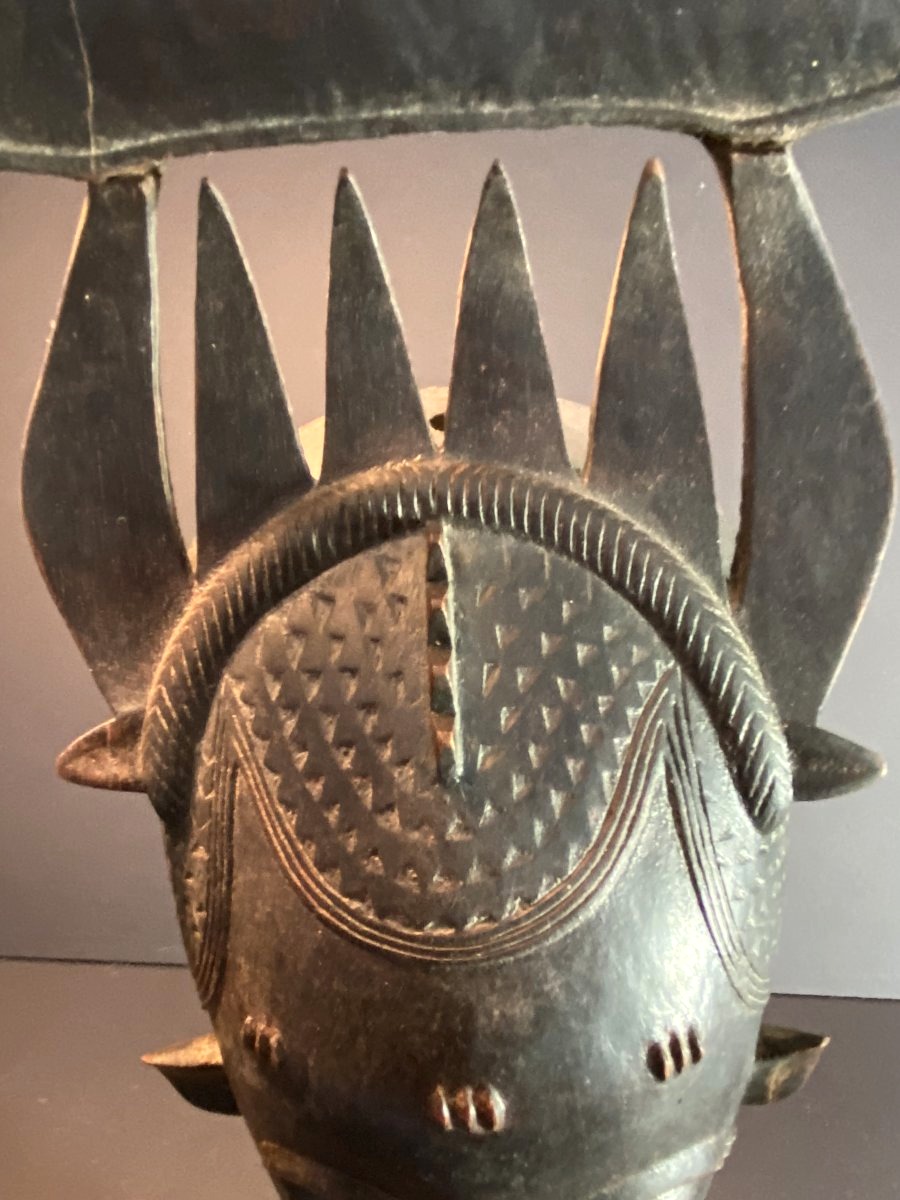 Ivory Coast, Yaoure Culture, Dance Mask Depicting A Human Face, 1960s/1970s.-photo-3