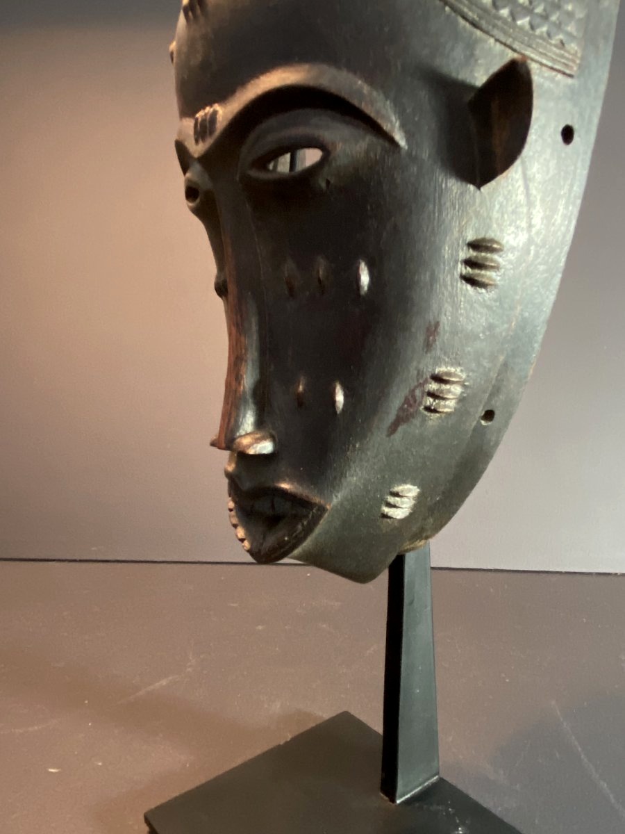 Ivory Coast, Yaoure Culture, Dance Mask Depicting A Human Face, 1960s/1970s.-photo-5