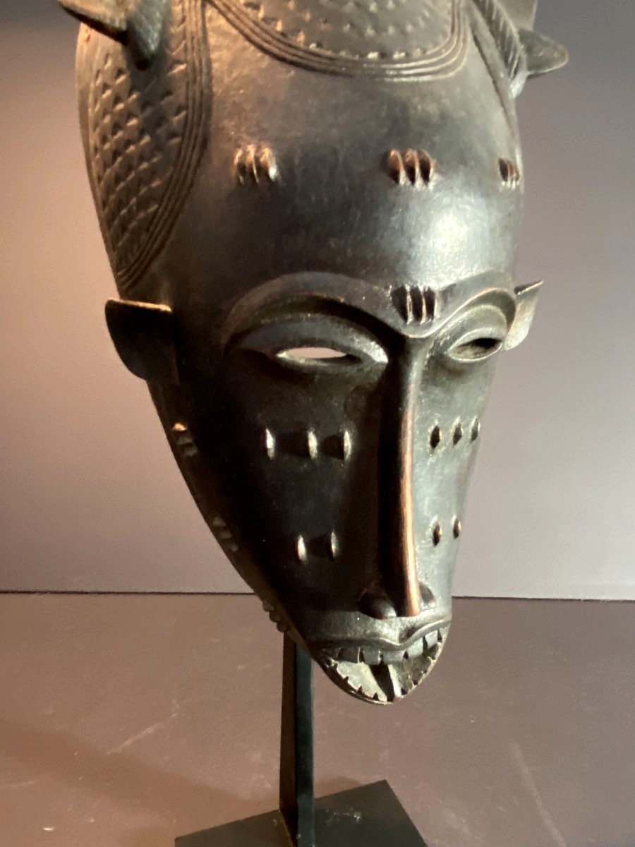 Ivory Coast, Yaoure Culture, Dance Mask Depicting A Human Face, 1960s/1970s.
